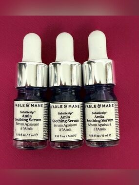Fable & Mane Amla Scalp Soothing  Serum -x3 Travel Size/Sample 5ml per dropper!